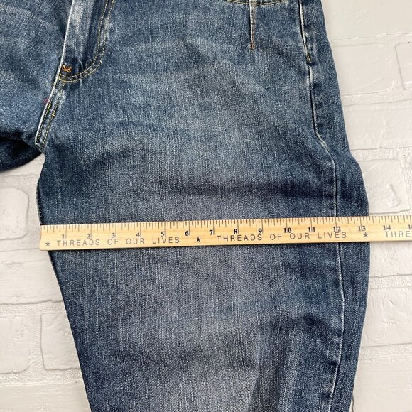 Sean John Jeans Men‎ 34Wx33L Blue Relaxed Straight High Rise Distressed Denim - Picture 10 of 15